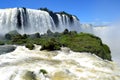 Near view of the Iguazu waterfalls