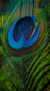 The nearest picture of the peacock feather