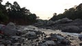 Nearly dried out Guatemalan river