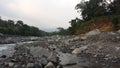 Nearly dried out Guatemalan river