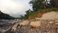 Nearly dried out Guatemalan river