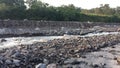 Nearly dried out Guatemalan river