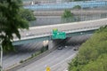 Several highway overpasses on I-71 north Royalty Free Stock Photo