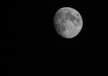 Nearly Full Moon with night sky