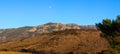 Moonrise Over Boney Mountain Royalty Free Stock Photo