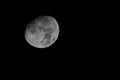 Nearly Full Waxing Gibbous Moon Close Up