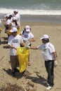 International Coastal cleanup day activity in La Guaira beach, Vargas State Venezuela