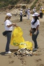 International Coastal cleanup day activity in La Guaira beach, Vargas State Venezuela