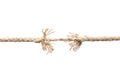 Nearly torn rope Royalty Free Stock Photo