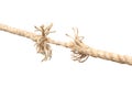 Nearly torn rope Royalty Free Stock Photo