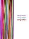 Neat background with colored threads, and place for text Royalty Free Stock Photo