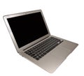 Modern Slim Laptop on White Background