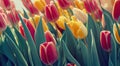 Neat cute tulip flower buds to create lovely bouquets.