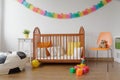 Neat furnished baby room Royalty Free Stock Photo