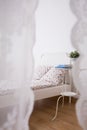 Neat furnished sleeping area Royalty Free Stock Photo