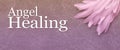 Angel Healing Website Banner Head Royalty Free Stock Photo