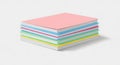 Each layer features a different color pink blue green yellow and white Royalty Free Stock Photo