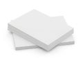 Stack of pristine white paper sheets on a clean surface Royalty Free Stock Photo