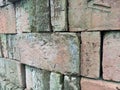 neatly arranged bricks in the yard Royalty Free Stock Photo