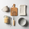 A neatly arranged flat lay of Royalty Free Stock Photo