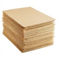 Neatly Arranged Stack of Cardboard Boxes Ready for Use