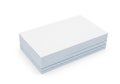 Stack of white paper sheets on a plain white background Royalty Free Stock Photo