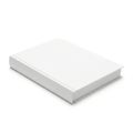 A neatly arranged stack of white paper sheets on a table Royalty Free Stock Photo