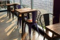 Neatly Arranged Table Sets Inside a Small Teashop