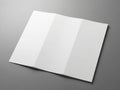A neatly folded stack of pristine white paper sheets on a gray surface Royalty Free Stock Photo