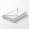 Neatly Folded White Terry Cloth Towel on a White Background clean Royalty Free Stock Photo