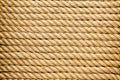 Neatly organised parallel strands of rope