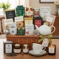 Is neatly presented, emphasizing a cozy and inviting tea-drinking Royalty Free Stock Photo