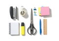 Neatly, showcasing common tools used for office tasks or study Royalty Free Stock Photo