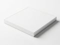 A neatly stacked pile of pristine white paper sheets on a plain background Royalty Free Stock Photo