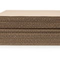Stack of recycled cardboard sheets for packaging Royalty Free Stock Photo