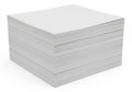 A neatly stacked pile of white printer paper ready for use Royalty Free Stock Photo