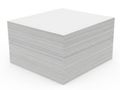 Neatly stacked white printer paper Royalty Free Stock Photo