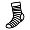 Neatness sock icon, simple style Royalty Free Stock Photo