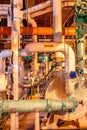 Neavy duty industrial plant piping Royalty Free Stock Photo