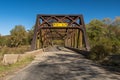 The Nebraska Bridge which spans the Tionesta Creek in Tionesta, Pennsylvania, USA Royalty Free Stock Photo