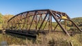 The Nebraska Bridge which spans the Tionesta Creek in Tionesta, Pennsylvania, USA Royalty Free Stock Photo