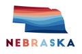 Nebraska map.