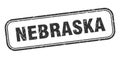Nebraska stamp. Nebraska grunge isolated sign.