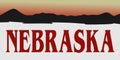 nebraska state with beautiful view Royalty Free Stock Photo
