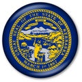 Nebraska State Flag Button