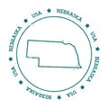 Nebraska vector map.