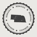 Nebraska vector sticker.