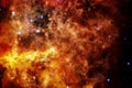 Nebula, cluster of stars in deep space. Elements of this image furnished by NASA Royalty Free Stock Photo