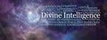 Divine Intelligence Cosmic Word Cloud Wall Art Royalty Free Stock Photo