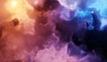 Nebula and galaxies in space. Abstract cosmos background Royalty Free Stock Photo